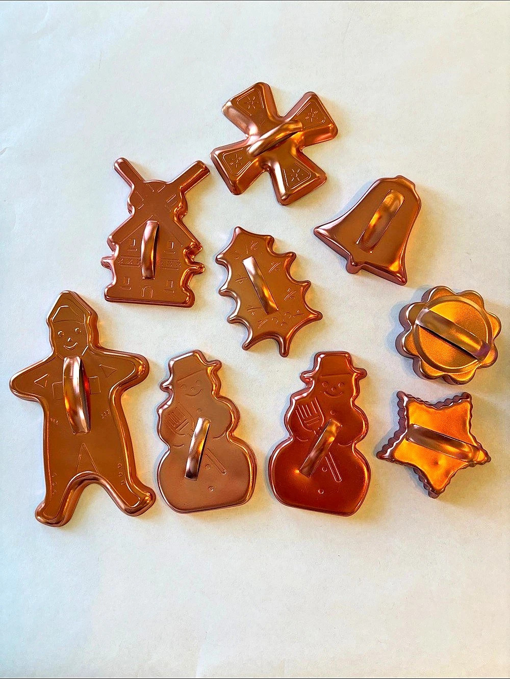 9-Piece Holiday Cookie Cutter Set, Brown